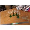 Image 1 : 4 Long Stem Wine Glasses