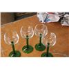 Image 2 : 4 Long Stem Wine Glasses