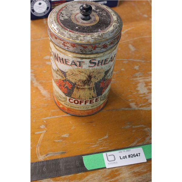Wheat Sheaf Coffee Tin