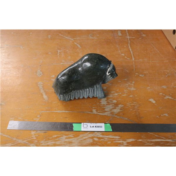 Simeonie Killiktee Musk Ox Carving