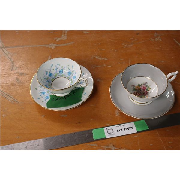 Coalport Tea Cups and Saucers