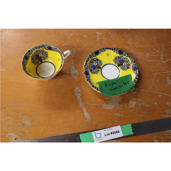 Royal Worcester Tea Cup with Saucer