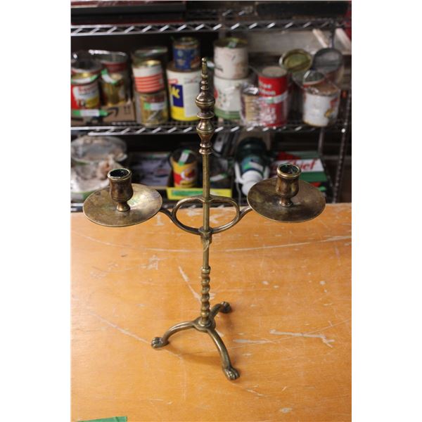 English Brass Candle Stick Holder
