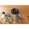 Image 2 : The Last Drop Pewter Mug and Candle Holders