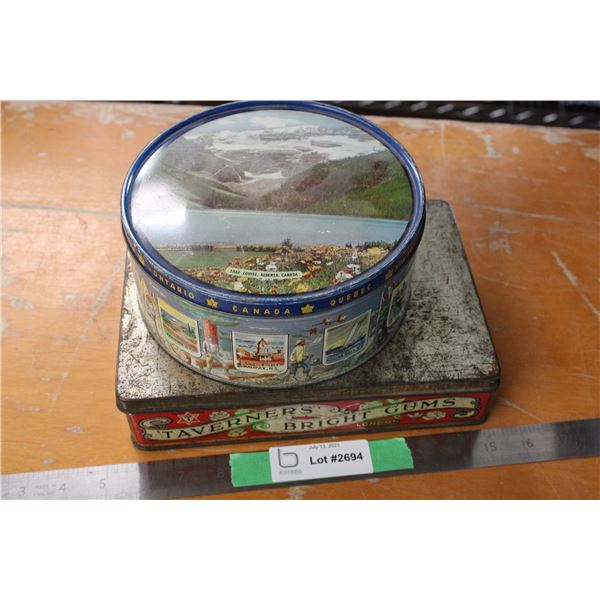 Taverners Guns Tin and Other Canada Province Tin