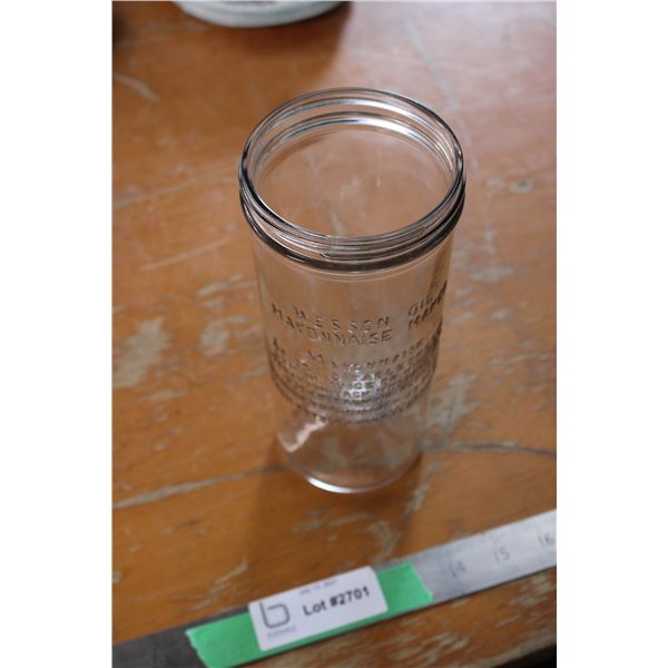 Wesson Oil Mayonnaise Maker Glass