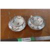 Image 1 : Minton Glass Tea Cups and Saucers