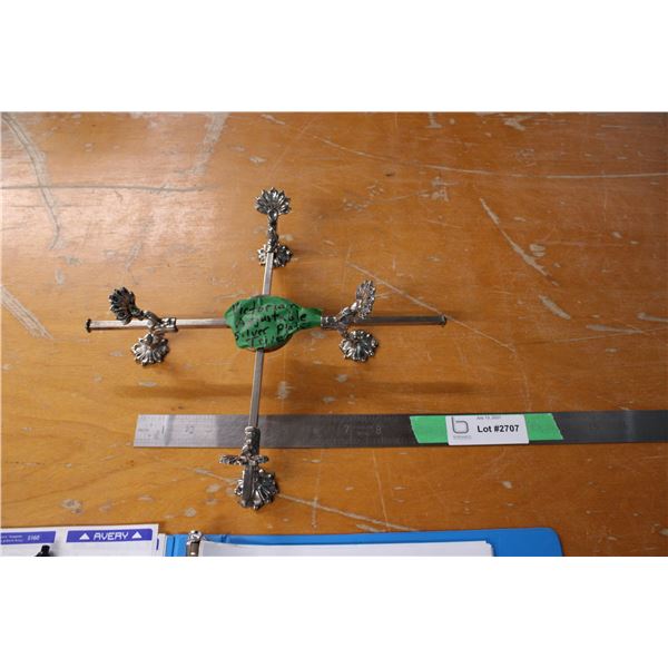 Victorian Adjustable Silver Plate Trivet