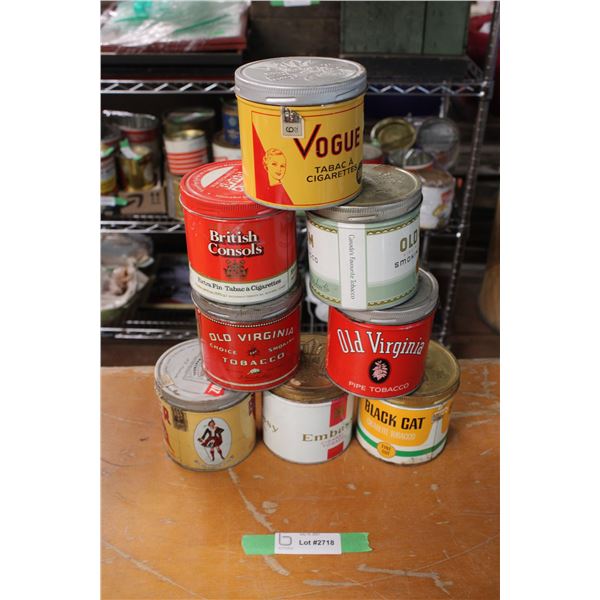 Lot of Tobacco Tins