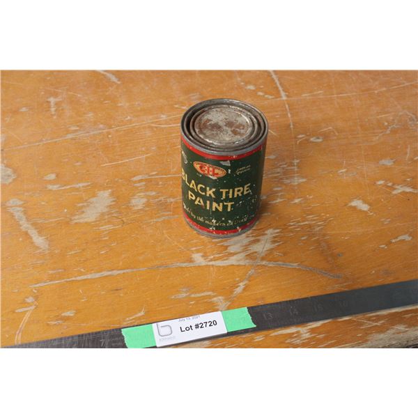 CIL Black Tire Paint Tin