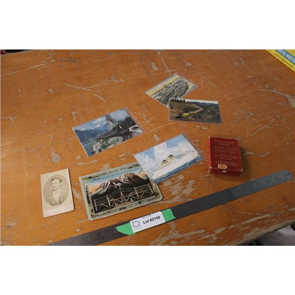 Vintage Post Cards and CPR Playing Cards