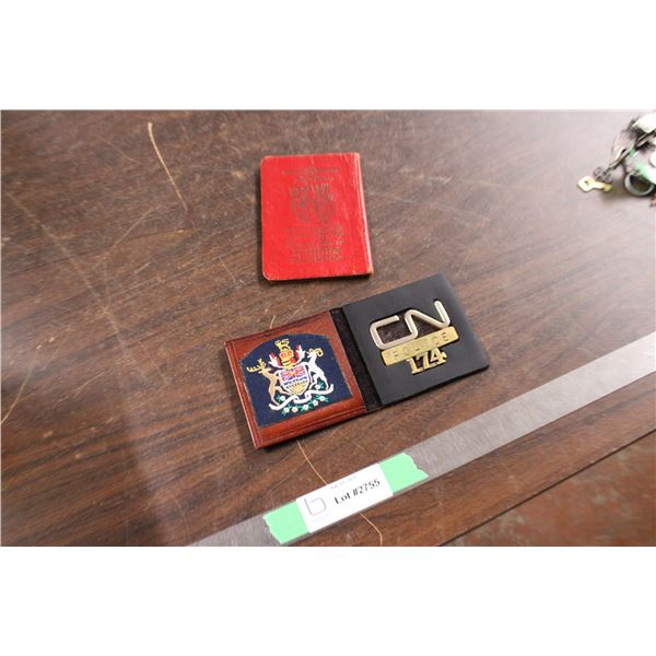 CN Police Badge Plus French Book