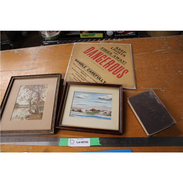 2 Pictures in Frame Dangerous Good Sign