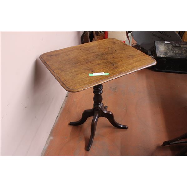 Early Mahogany Drop Front Pedestal Table