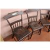 Image 3 : (4X THE MONEY) Vintage Wooden Chairs