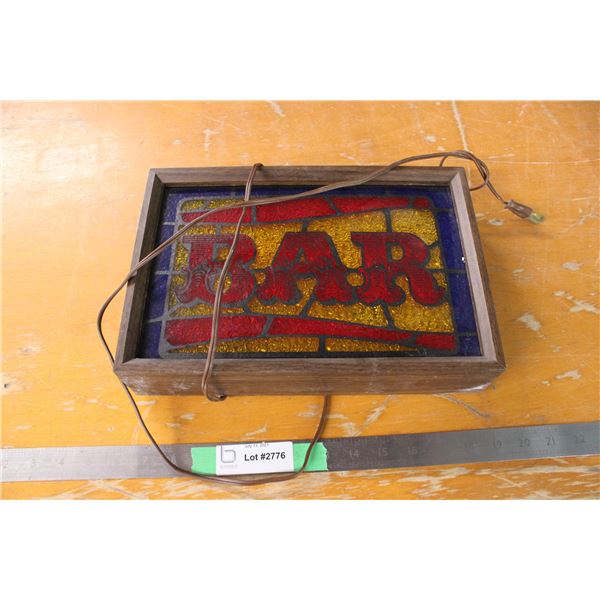 Bar Light up Sign 12" x 8.5" (Working)
