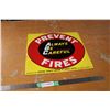 Image 1 : Prevent Fires Sign 17" x 15" Imperial Tobacco Company