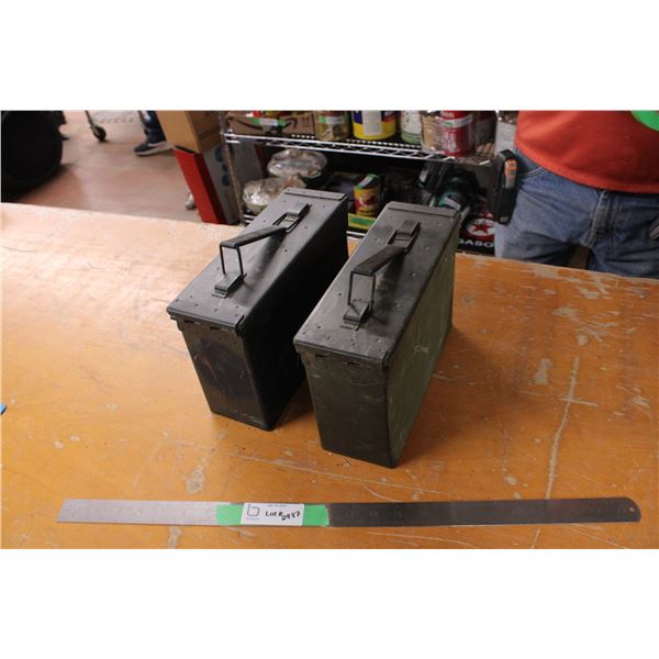 (2x THE MONEY) Small Metal Ammo Boxes