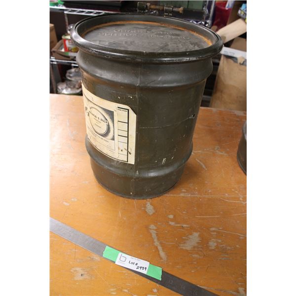 Round Military Storage Container 14" Tall