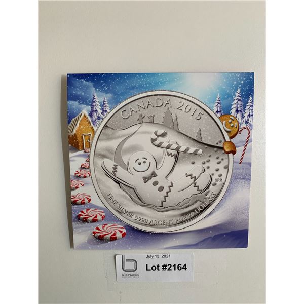 $20 Pure Silver Snowman 2015 Coin