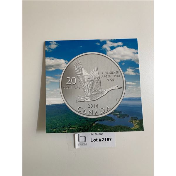 $20 Pure Silver Canada Goose 2014 Coin