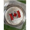Image 3 : $25 Pure Silver Canadian Flag 2015 Coin