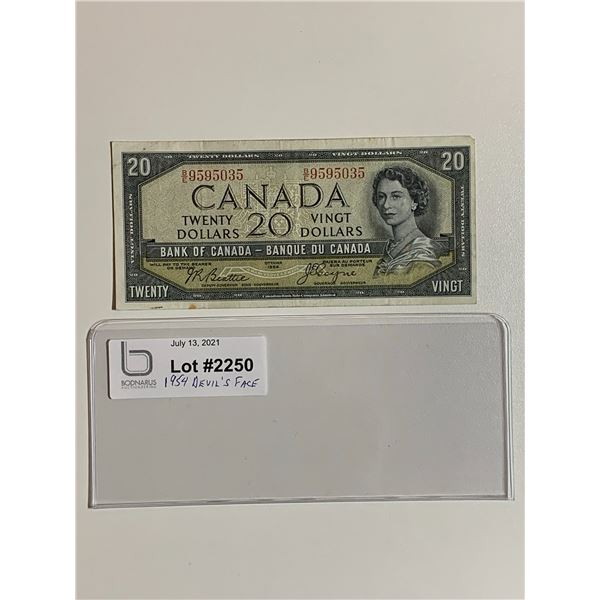1954 Devil Face $20 note