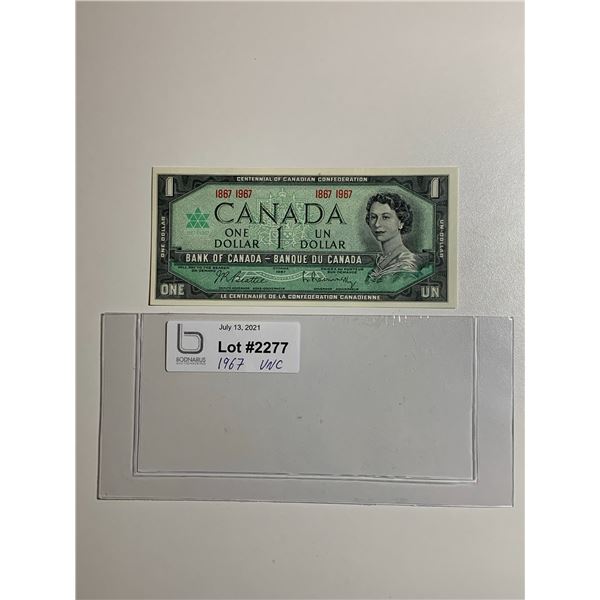 1967 $1 UNC note