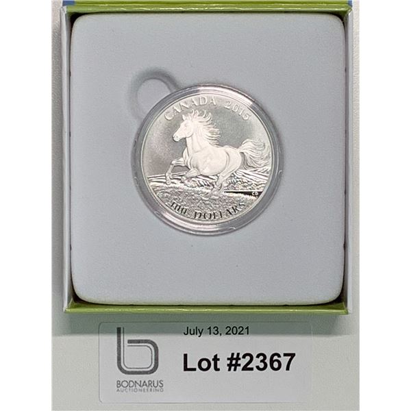 2015 $100 Pure Silver Horse coin
