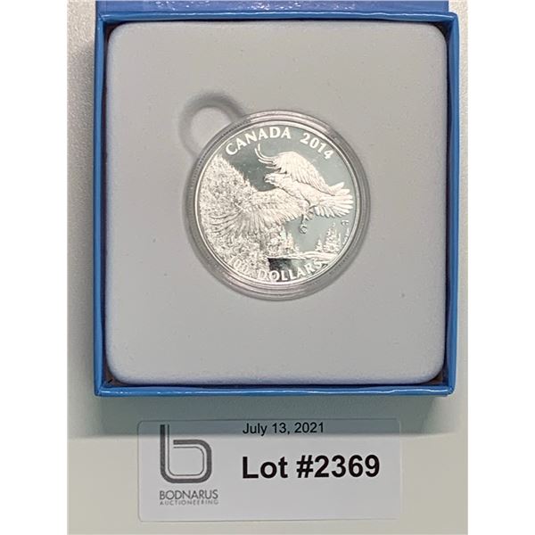 2014 $100 Pure Silver Bald Eagle coin