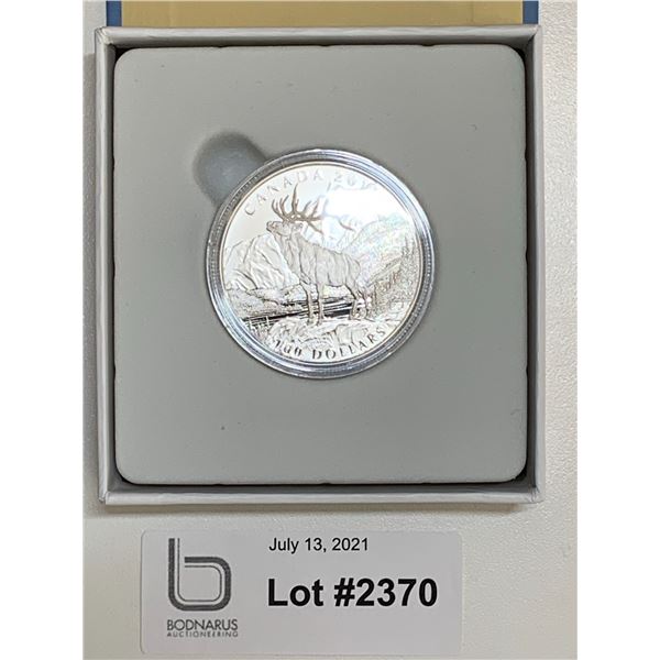 2016 $100 Pure Silver Elk coin