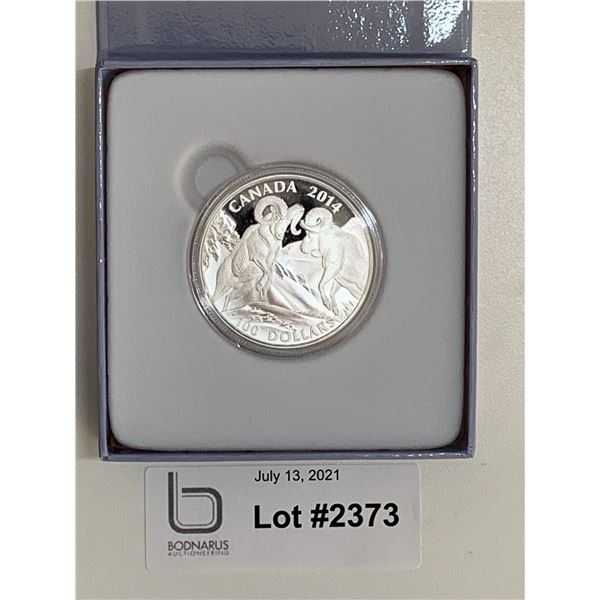 2014 $100 Pure Silver Rams coin