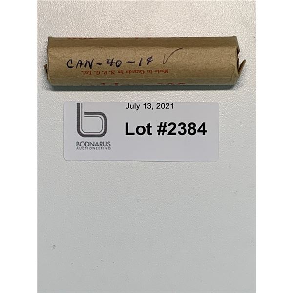 1940 full roll on Canadian Pennies one cent