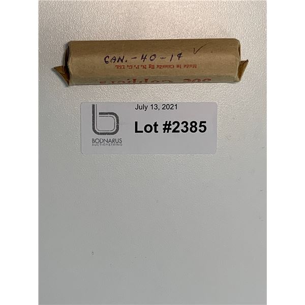 1940 full roll on Canadian Pennies one cent