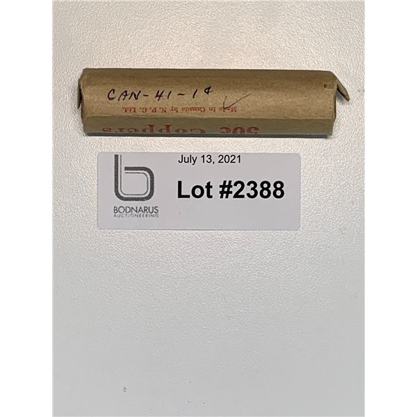 1941 full roll on Canadian Pennies one cent