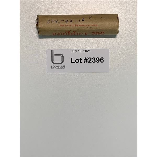 1944 full roll on Canadian Pennies one cent