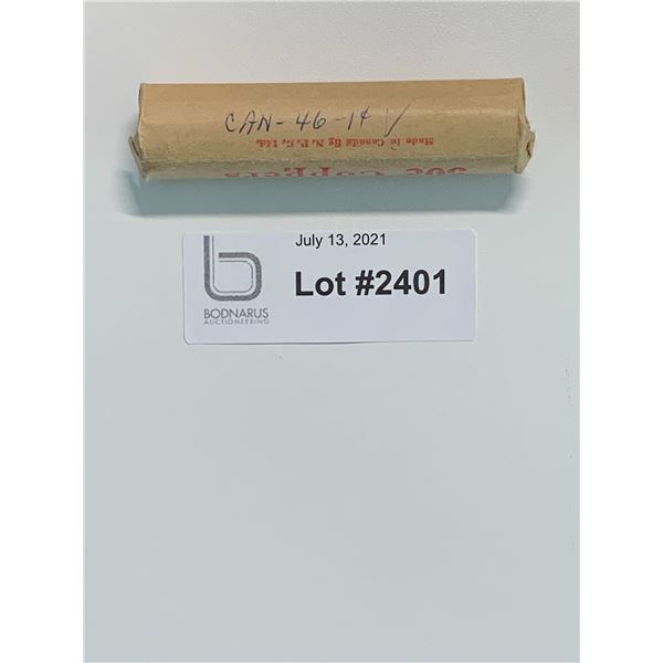 1946 full roll on Canadian Pennies one cent