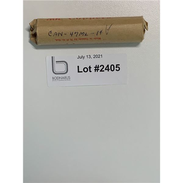 1947ML full roll on Canadian Pennies one cent