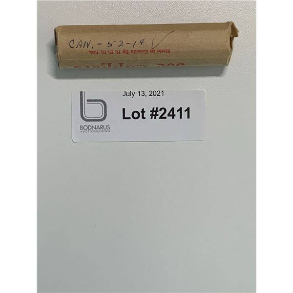1952 full roll on Canadian Pennies one cent