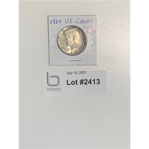 1964 US Liberty Half Dollar coin
