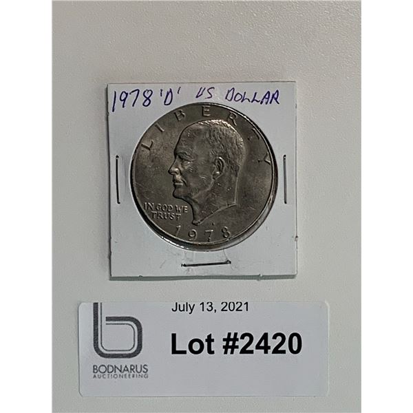 1978 D US Dollar coin