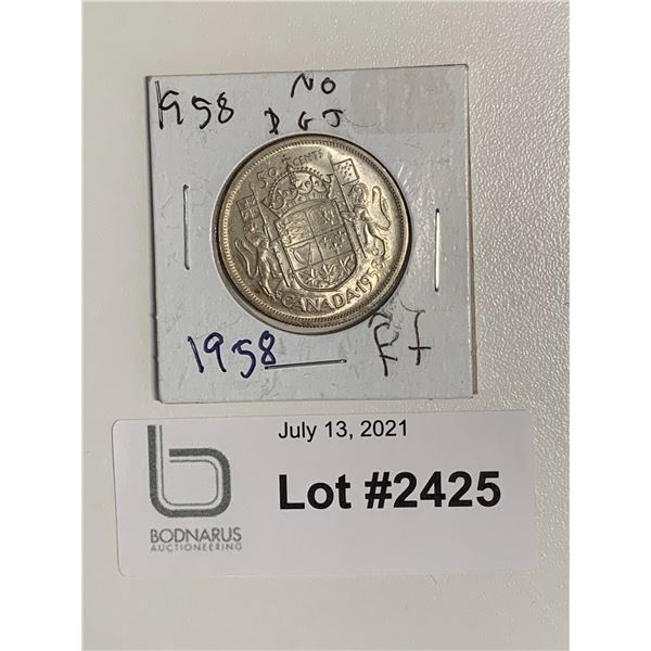1958 Canada Half Dollar coin