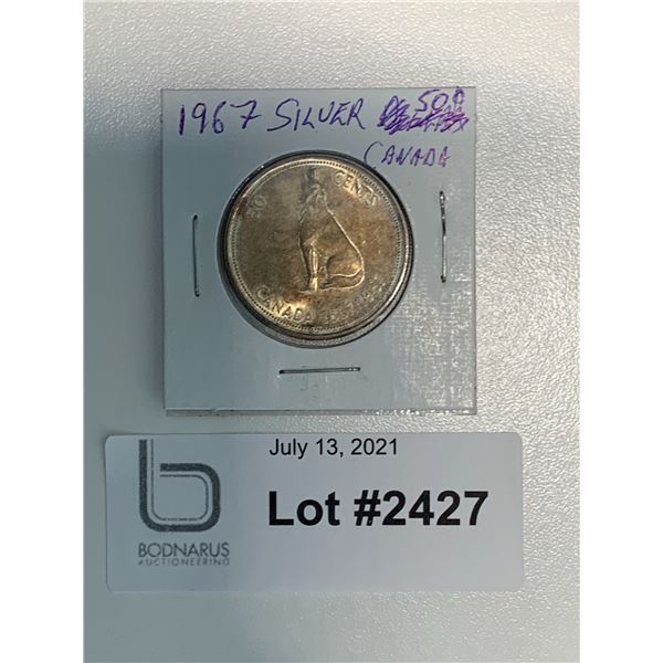 1967 Canada Half Dollar coin
