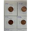 Image 2 : 16 carded Canadian Pennies one cent coins