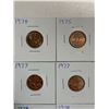 Image 3 : 16 carded Canadian Pennies one cent coins