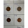 Image 4 : 16 carded Canadian Pennies one cent coins