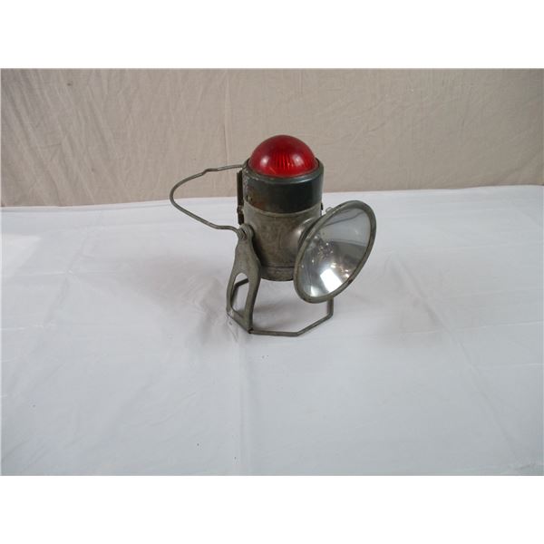Double Headed Vintage Red + Clear Light Lantern