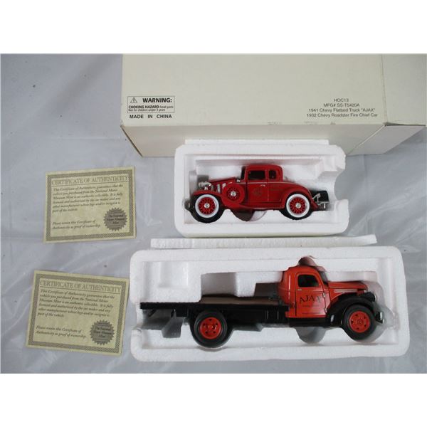 National Motor Museum - Chevy Flatbed Truck + Fire Chief Car