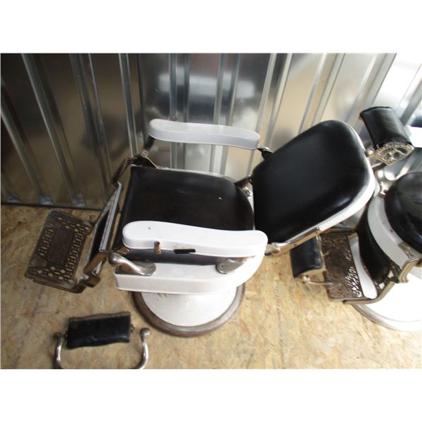 Theo-A-Kochs Antique Barber Chair - Pat. 1910 - VERY HEAVY