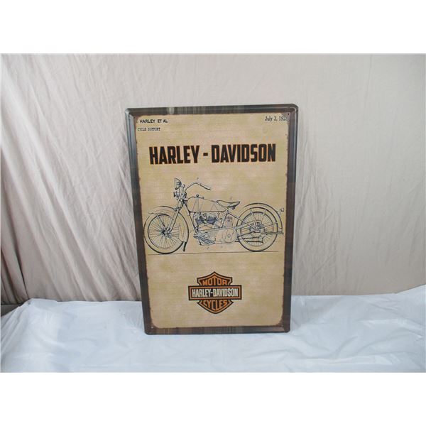 Harley Davidson Tin Sign - 23.5"x15.5"